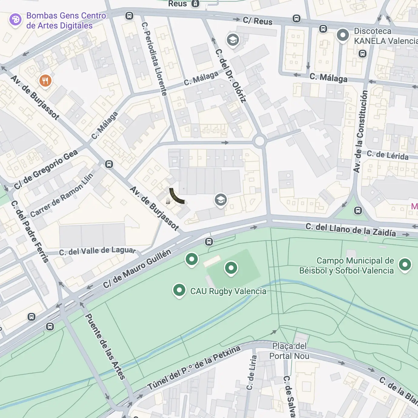 Mapa ubicación estudio Accesibilidad Primero